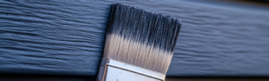 paintbrush on house siding